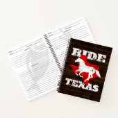 Carnet Ride Texas - Cadeau pour les amateurs de chevaux,  (Intérieur)
