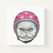 Carnet Rider en moto chats perse (Dos)