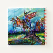 Carnet RIDERS DANS LA TEMPÊTE Chevaliers Médiévaux Horseb (Dos)