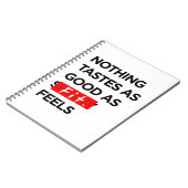 Carnet Rien ne goûte aussi bon que CONVENABLE sent - (Côté gauche)