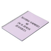 Carnet Rien ne me surprend, je suis des Ressources Humain (Côté gauche)