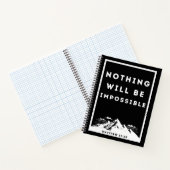 Carnet Rien ne sera impossible Matthieu 17:20 (Intérieur)