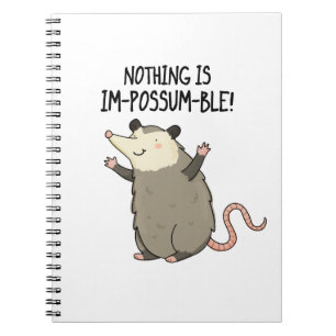 Carnet Rien n'est Im-possum-ible Drôle de Possum Jeu de M
