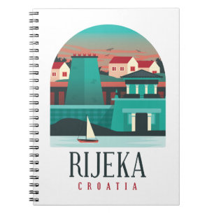 Carnet Rijeka Croatie Magnet photo minime Vintage