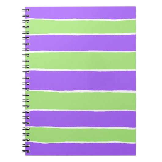 Carnet Ripped striped paper (Devant)