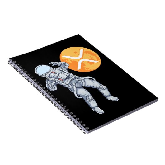 Carnet Ripple XRP Cryptodevise -Astronaute de Crypto (Côté Droit)