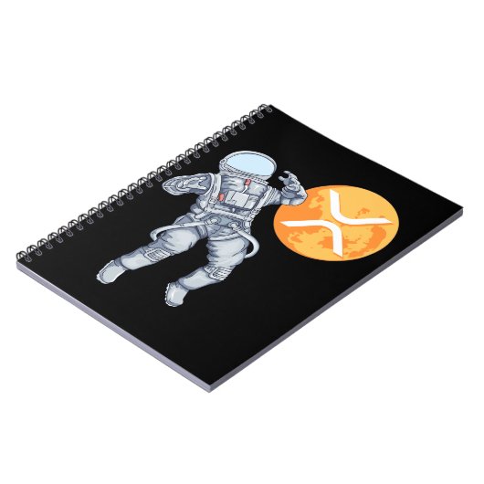 Carnet Ripple XRP Cryptodevise -Astronaute de Crypto (Côté gauche)