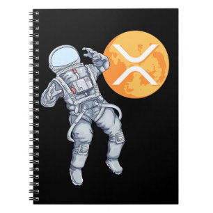 Carnet Ripple XRP Cryptodevise -Astronaute de Crypto