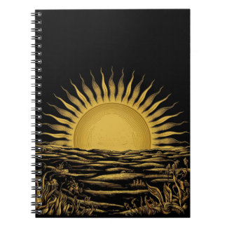 Carnet Rise and Shine Notebook - Sunrise Graphic- Morning