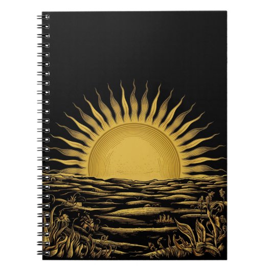 Carnet Rise and Shine Notebook - Sunrise Graphic- Morning (Devant)