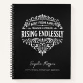 Carnet Rising Endlessly Women Vintage Typography (Devant)