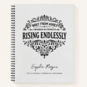 Carnet Rising Endlessly Women Vintage Typography (Devant)