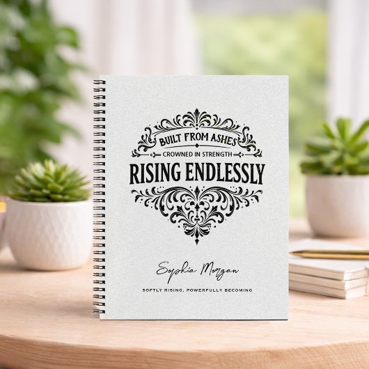 Carnet Rising Endlessly Women Vintage Typography