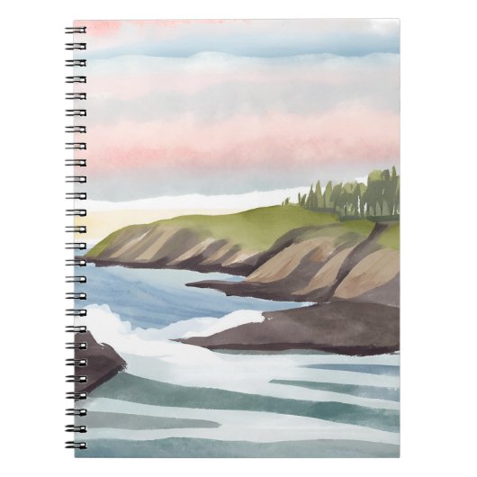 Carnet Rivage | Peinture Aquarelle Côtière (Devant)