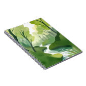 Carnet River of Green | Forest Watercolor Painting (Côté Droit)