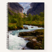 Carnet Rivière coulant du glacier de Briksdal (Devant)