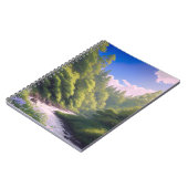 Carnet Rivière Rushing dans la forêt verte (Côté gauche)