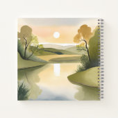 Carnet Rivière Sunrise | Aquarelle jaune (Dos)