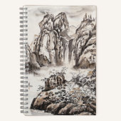 Carnet Rivière Yangze avec cascade (Recto)