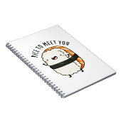 Carnet Riz Pour Se Rencontrer Jeu de Mots Drôle de Sushi  (Côté Droit)