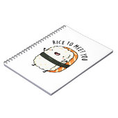 Carnet Riz Pour Vous Rencontrer Blague Drôle De Sushi  (Côté gauche)