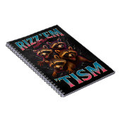 Carnet Rizz Em With The Tism Meme Autism Funny Racoon (Côté Droit)