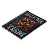 Carnet Rizz Em With The Tism Meme Autism Funny Racoon (Côté gauche)