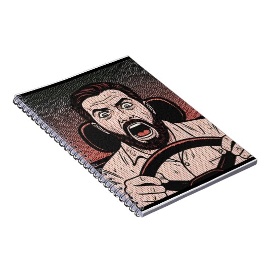 Carnet Road Rage Comic – Driver’s Fury Unleashed (Côté Droit)