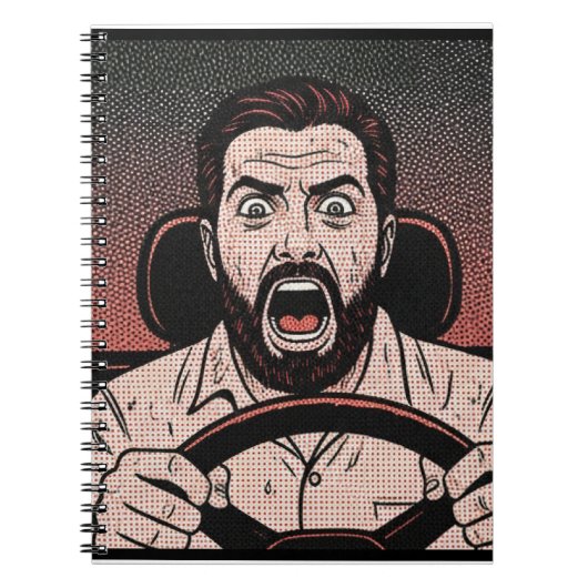 Carnet Road Rage Comic – Driver’s Fury Unleashed (Devant)