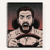 Carnet Road Rage Comic – Driver’s Fury Unleashed (Devant)