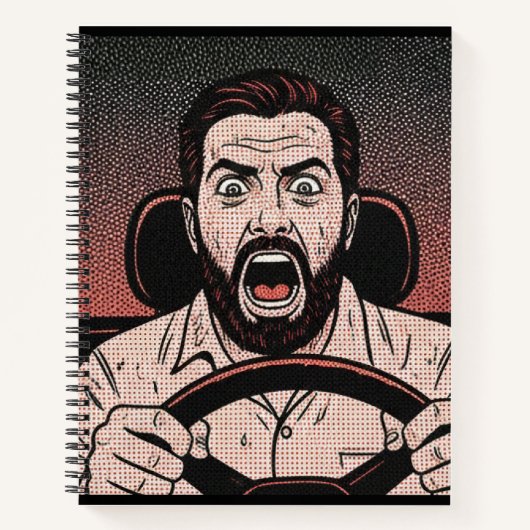 Carnet Road Rage Comic – Driver’s Fury Unleashed (Devant)