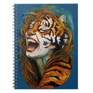 Carnet Roar of the Wild Heart - Tigress coloré