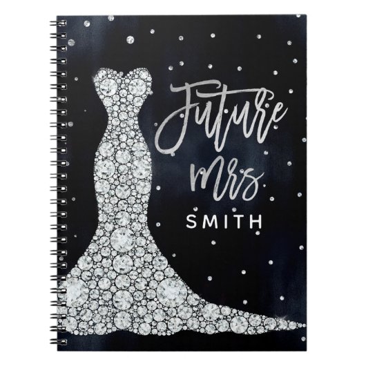 Carnet Robe de mariée pour la future Mme Shower Diamant d (Devant)