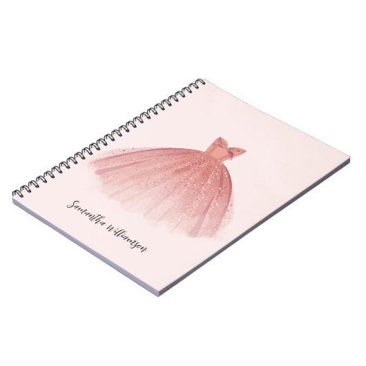 Carnet Robe De Script Élégante Et Moderne (Côté gauche)