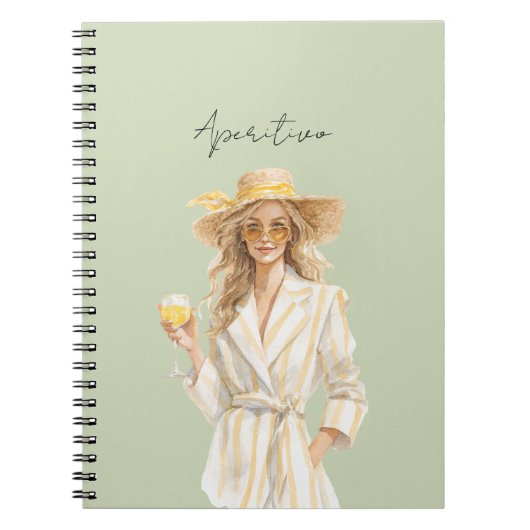 Carnet Robe jaune blond Aperitivo (Devant)