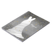 Carnet Robe Mariage moderne Confetti Coeurs Fête des mari (Côté gauche)