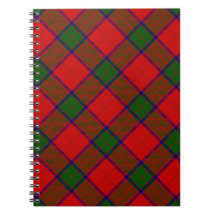 Carnet Robertson tartson rouge vert plaid