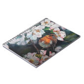 Carnet Robin aux fleurs de cerisier (Côté gauche)
