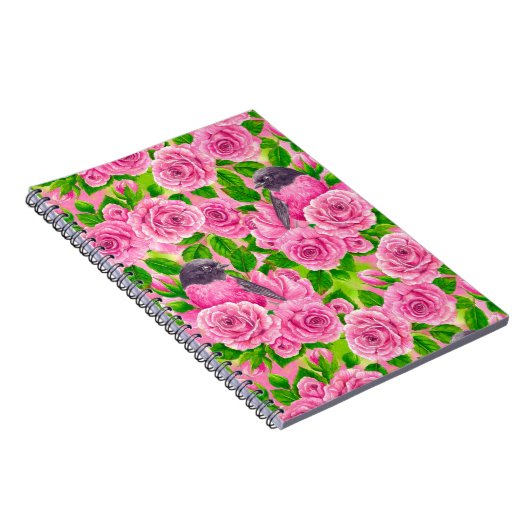 Carnet Robin rose et rose (Côté Droit)