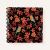 Carnet Robins in maple tree (Devant)