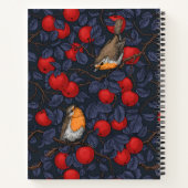Carnet Robins in the apple tree/blue and red  (Dos)