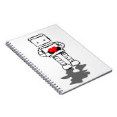 Carnet Robot avec le coeur (Côté Droit)