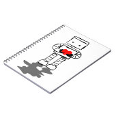 Carnet Robot avec le coeur (Côté gauche)