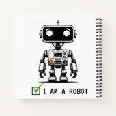 Carnet Robot Captcha - Je suis un Robot (Dos)