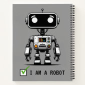 Carnet Robot Captcha - Je suis un Robot (Dos)
