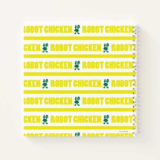 Carnet Robot Chicken Stripe Pattern (Dos)