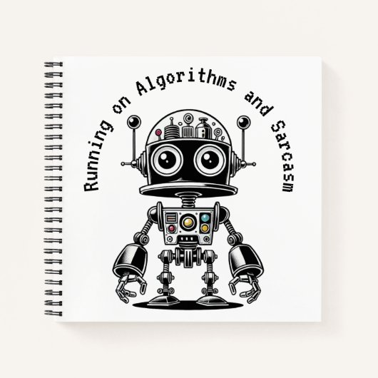 Carnet Robot de tête de dôme - Exécution sur algorithmes (Devant)