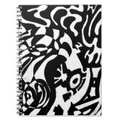 Carnet "Robot Dreams" B&W Art Abstrait (Devant)