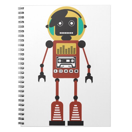 Carnet Robot radio rétro (Devant)