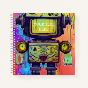 Carnet Robot steampunk